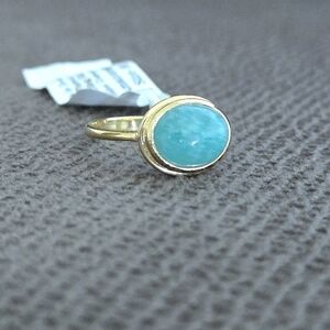 Shivam Amazonite Ellipse Ring💍 - NWT